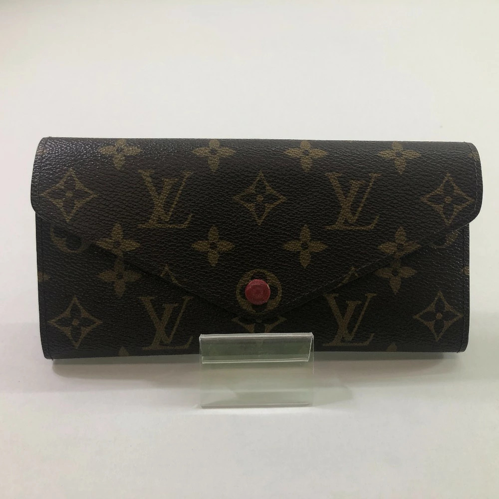 Louis Vuitton Monogram Portefeuille Josephine Wallet Top Bag Canvas Rouge Red